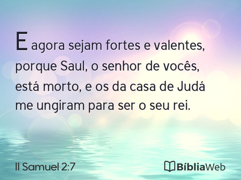 II Samuel 2:7 em imagem para compartilhar