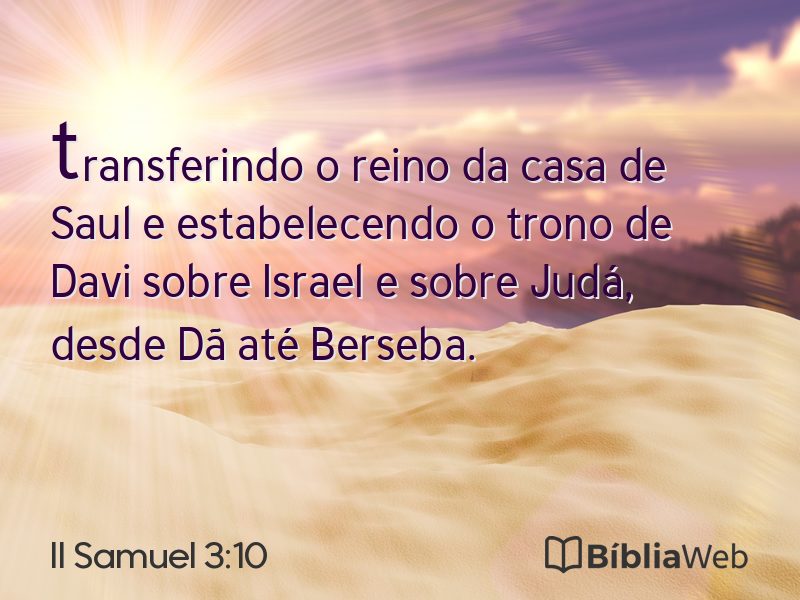 II Samuel 3:10 em imagem para compartilhar