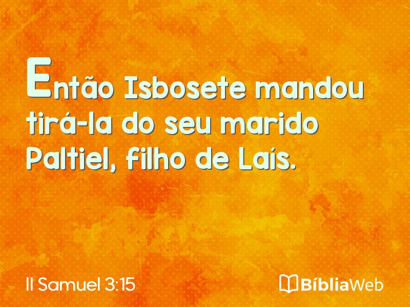 II Samuel 3:15 em imagem para compartilhar