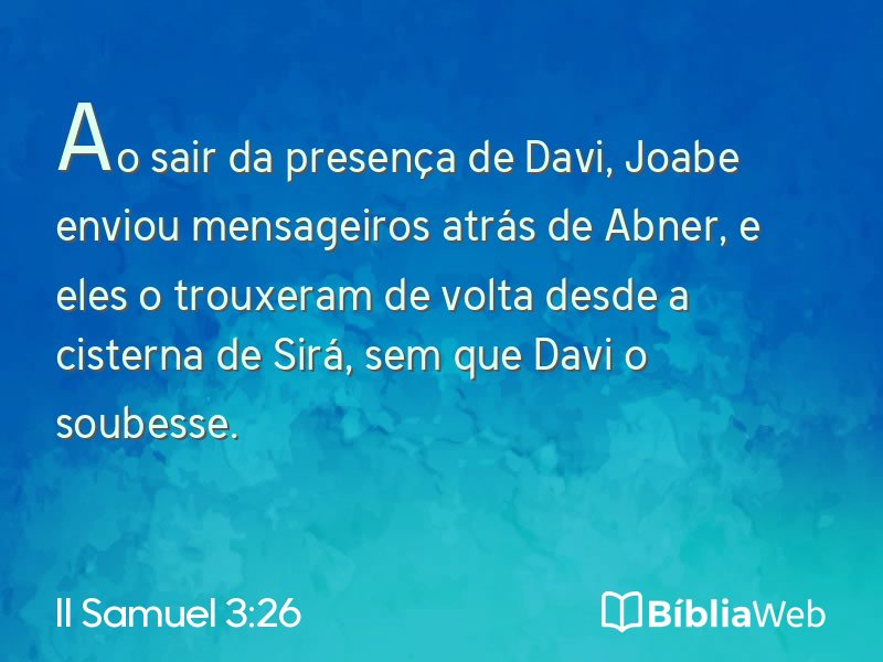 II Samuel 3:26 em imagem para compartilhar