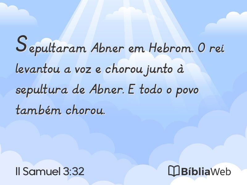 II Samuel 3:32 em imagem para compartilhar