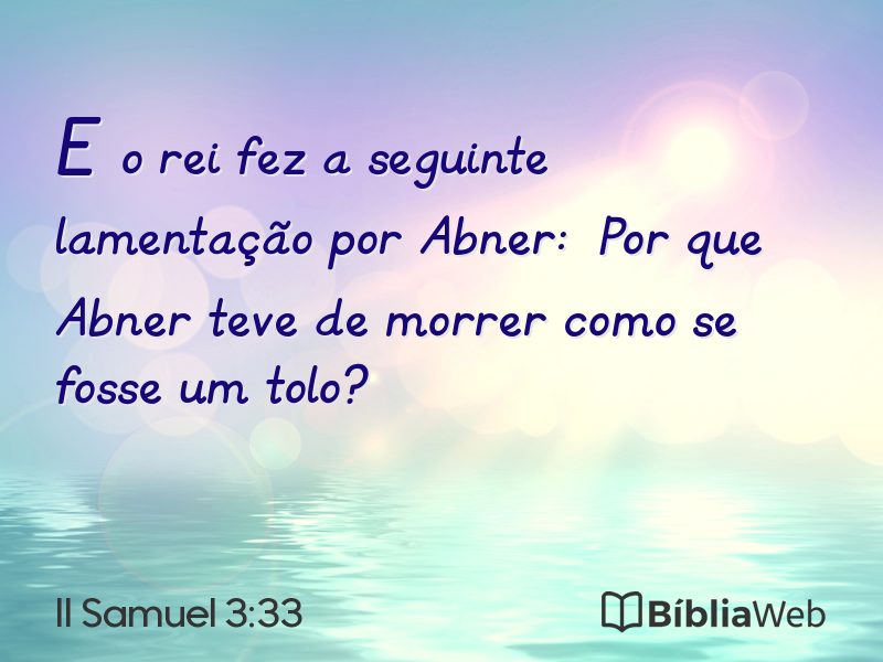 II Samuel 3:33 em imagem para compartilhar