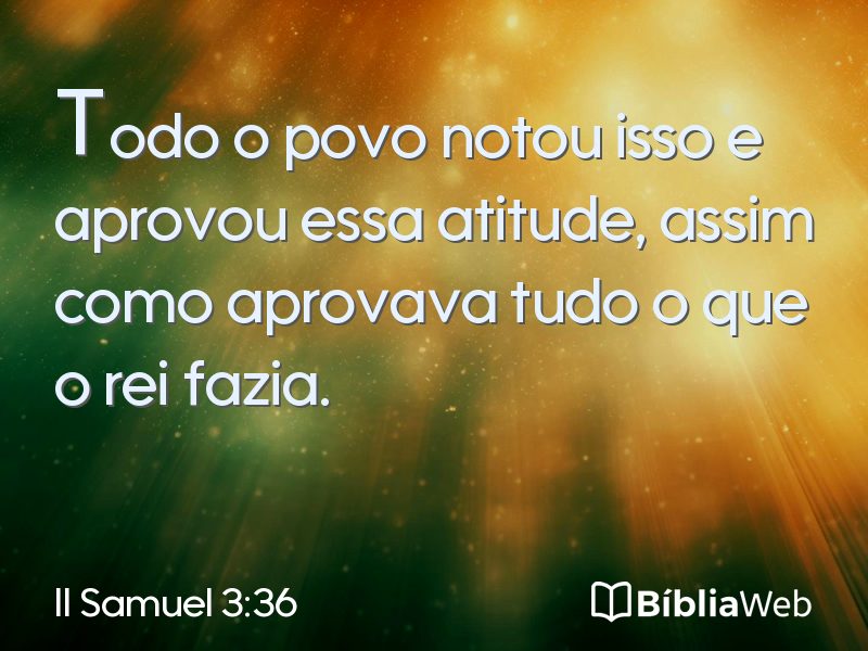 II Samuel 3:36 em imagem para compartilhar