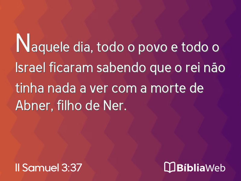II Samuel 3:37 em imagem para compartilhar