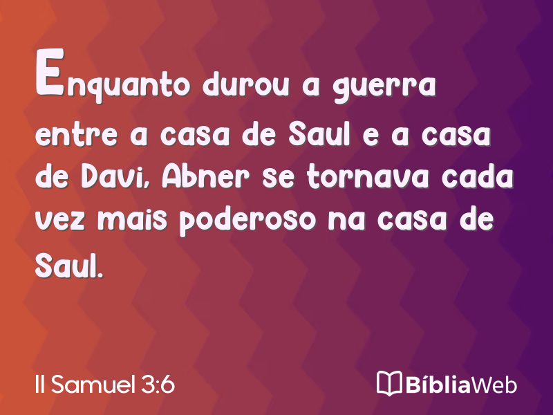 II Samuel 3:6 em imagem para compartilhar