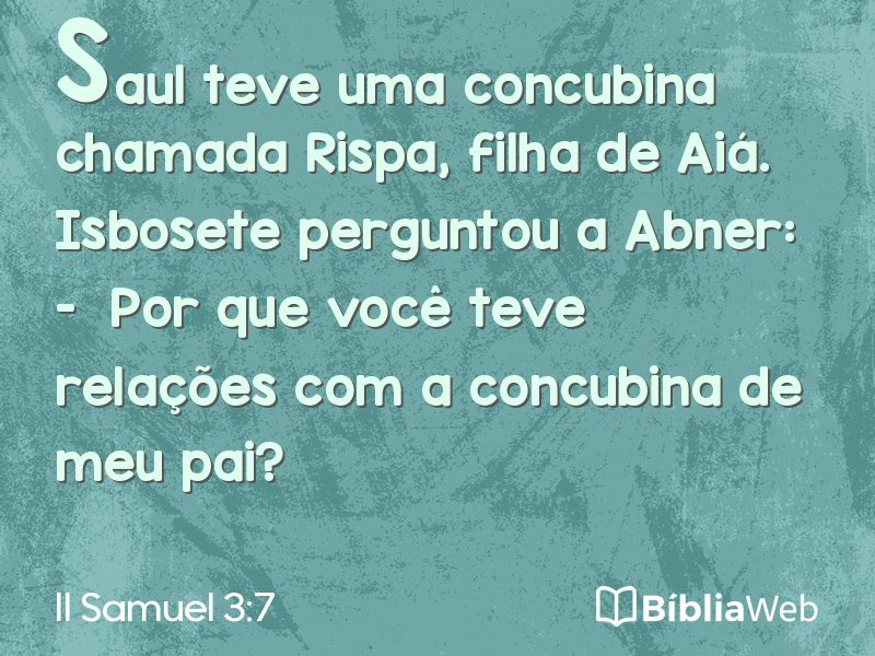 II Samuel 3:7 em imagem para compartilhar