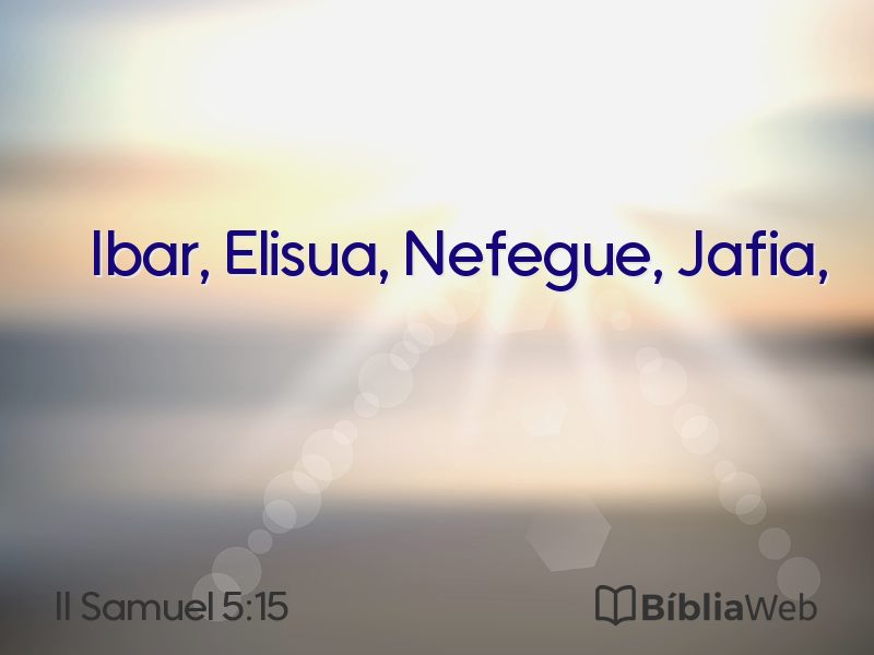 II Samuel 5:15 em imagem para compartilhar