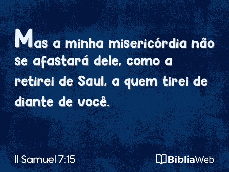 II Samuel 7:15 em imagem para compartilhar