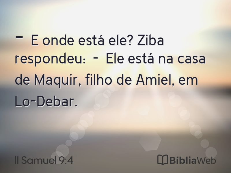 II Samuel 9:4 em imagem para compartilhar