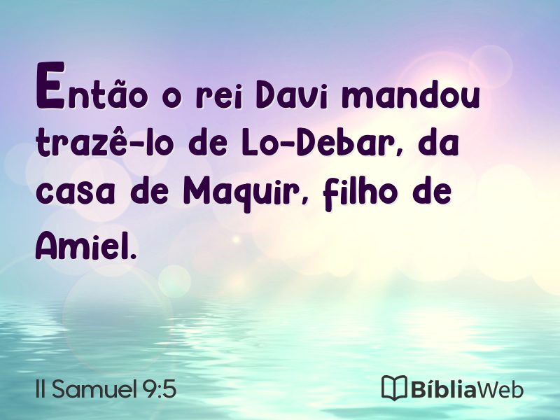 II Samuel 9:5 em imagem para compartilhar