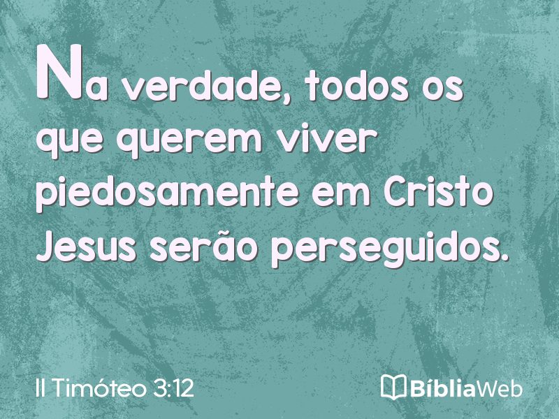 II Timóteo 3:12 em imagem para compartilhar