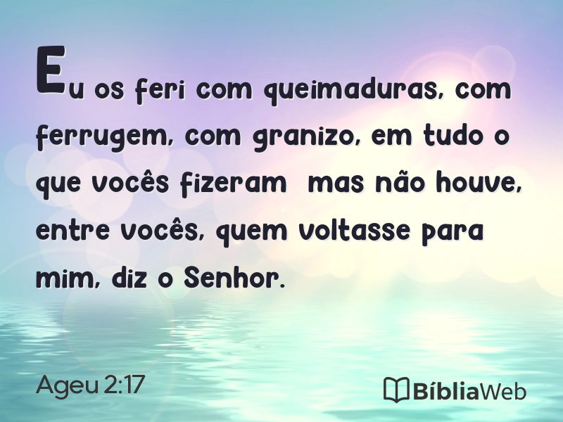 Ageu 2:17 em imagem para compartilhar