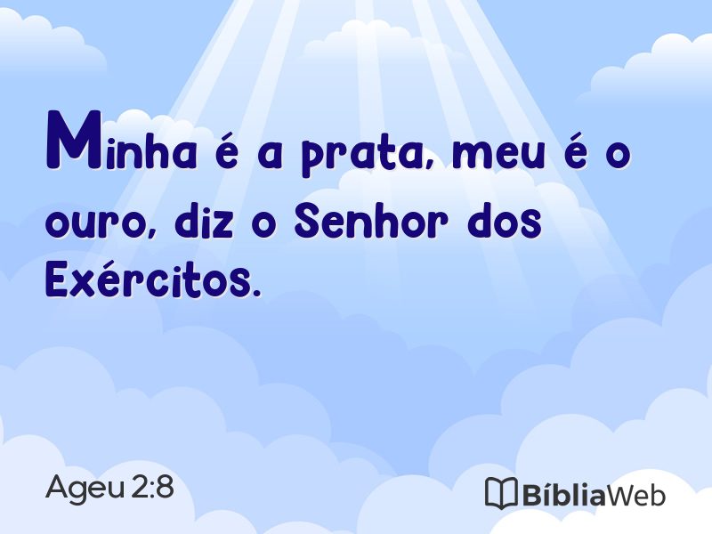 Ageu 2:8 em imagem para compartilhar