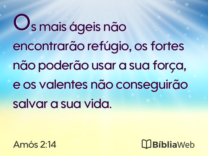 Amós 2:14 em imagem para compartilhar