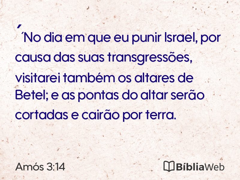 Amós 3:14 em imagem para compartilhar