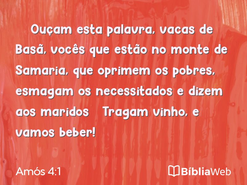 Amós 4:1 em imagem para compartilhar