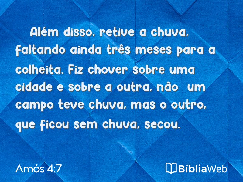 Amós 4:7 em imagem para compartilhar