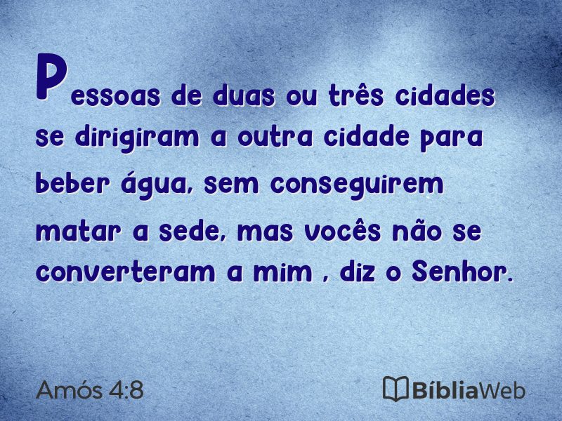 Amós 4:8 em imagem para compartilhar