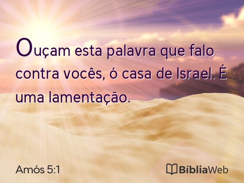 Amós 5:1 em imagem para compartilhar