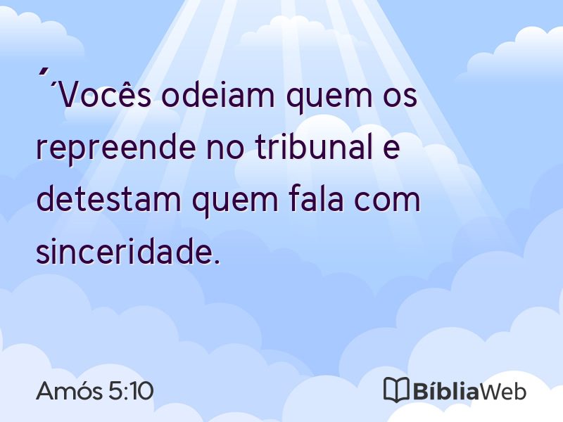 Amós 5:10 em imagem para compartilhar