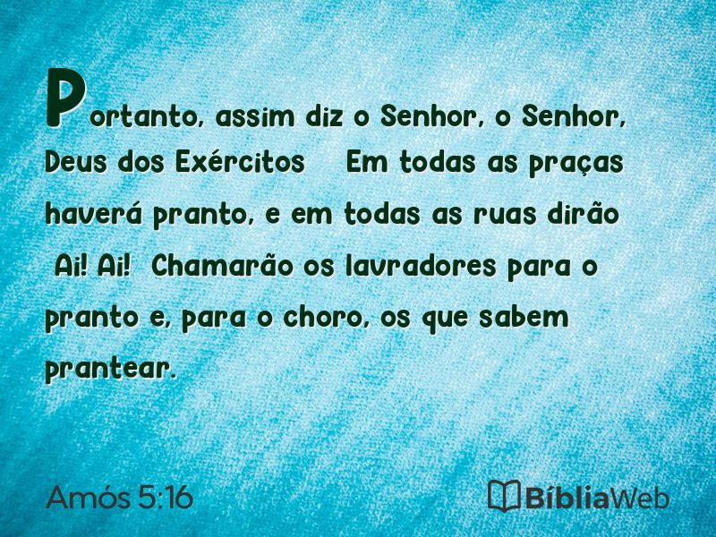 Amós 5:16 em imagem para compartilhar