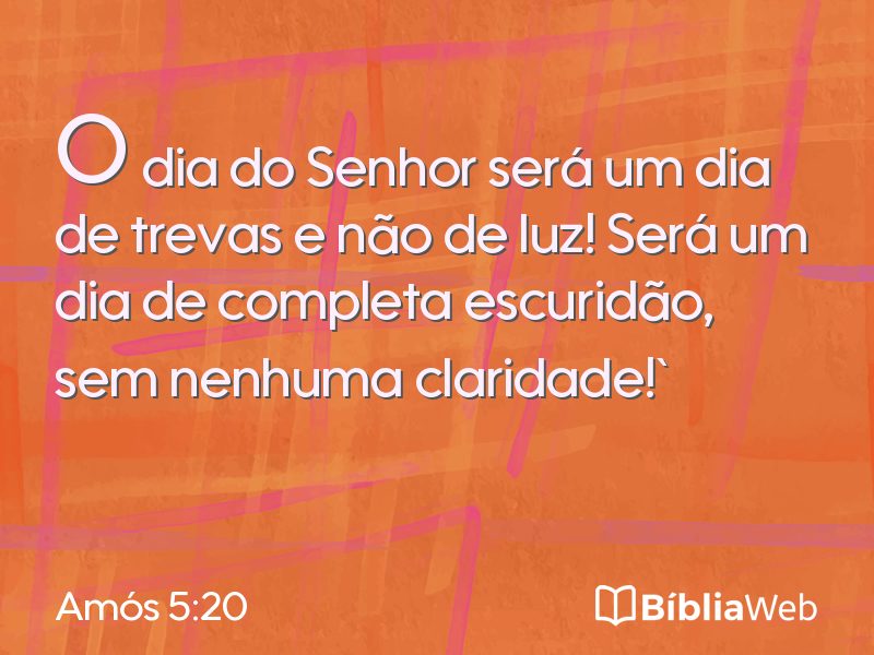 Amós 5:20 em imagem para compartilhar
