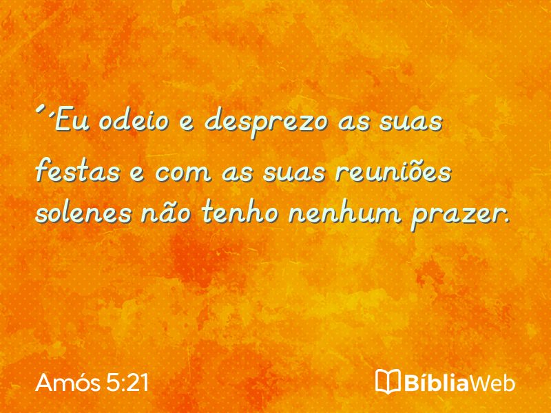 Amós 5:21 em imagem para compartilhar