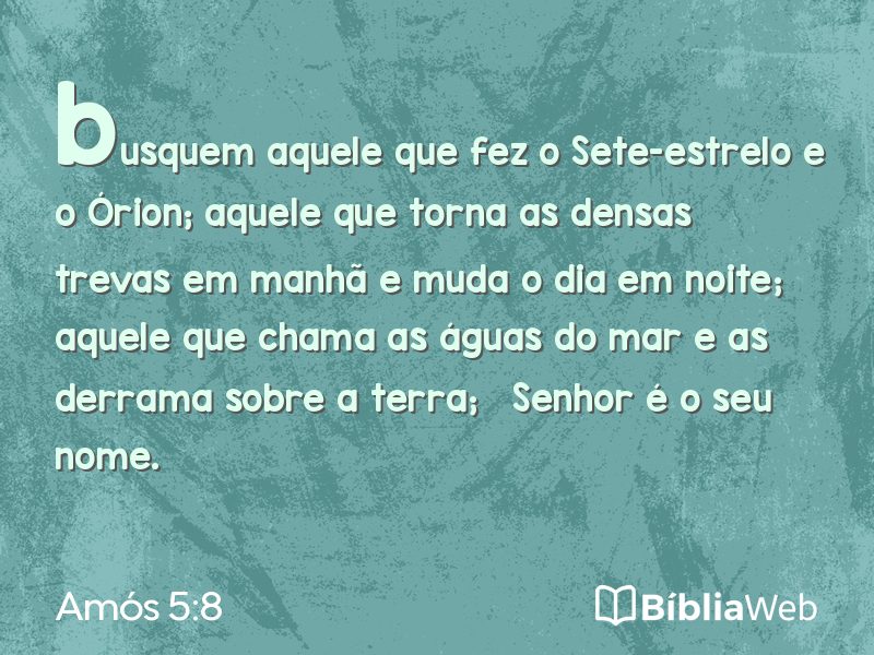 Amós 5:8 em imagem para compartilhar