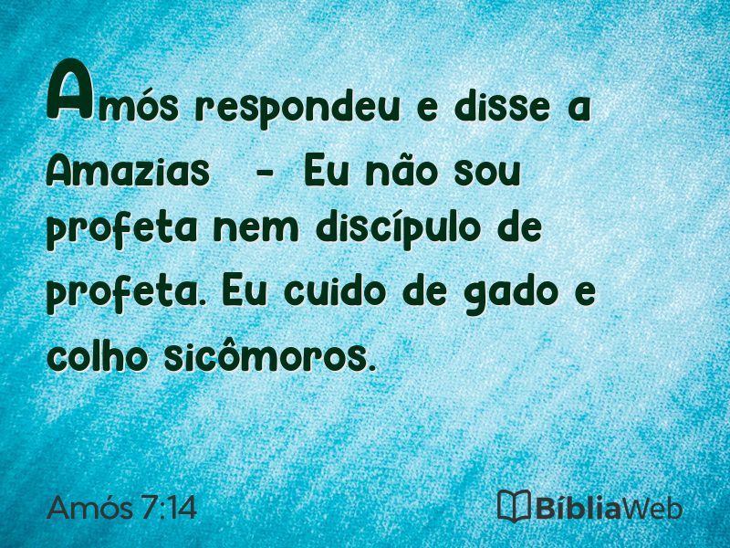 Amós 7:14 em imagem para compartilhar