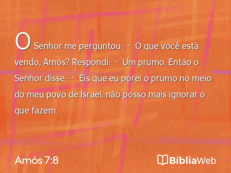 Amós 7:8 em imagem para compartilhar
