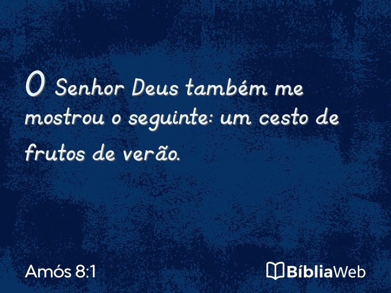 Amós 8:1 em imagem para compartilhar