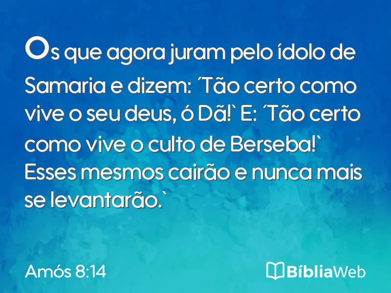 Amós 8:14 em imagem para compartilhar