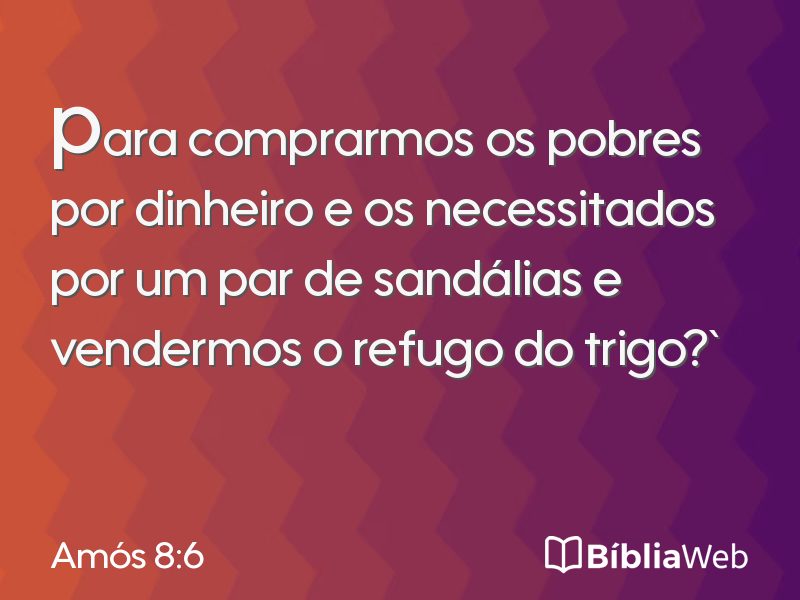 Amós 8:6 em imagem para compartilhar