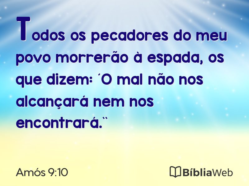 Amós 9:10 em imagem para compartilhar