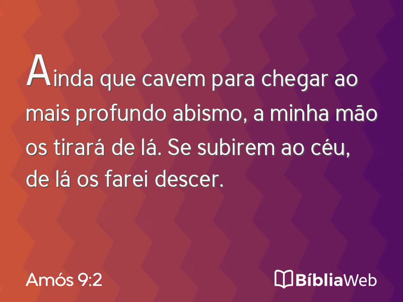 Amós 9:2 em imagem para compartilhar