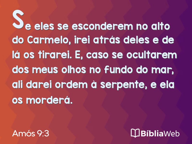 Amós 9:3 em imagem para compartilhar