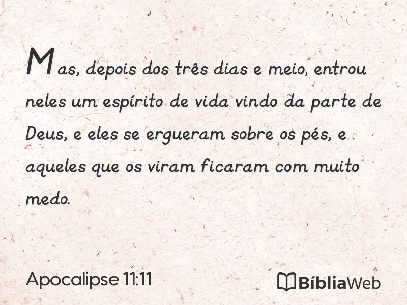 Apocalipse 11:11 em imagem para compartilhar