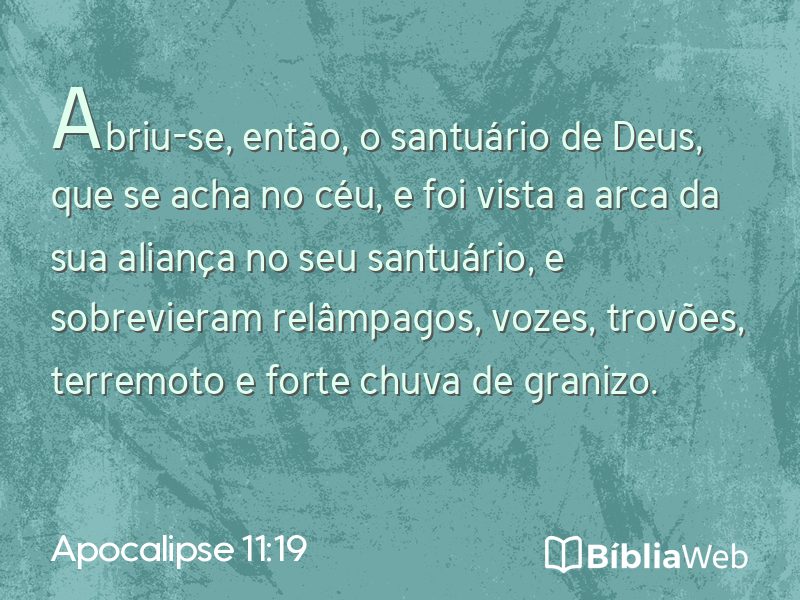 Apocalipse 11:19 em imagem para compartilhar