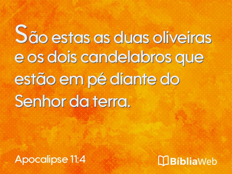 Apocalipse 11:4 em imagem para compartilhar