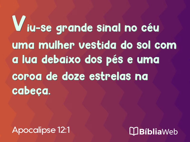 Apocalipse 12:1 em imagem para compartilhar