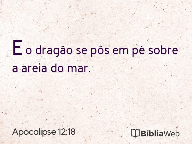 Apocalipse 12:18 em imagem para compartilhar