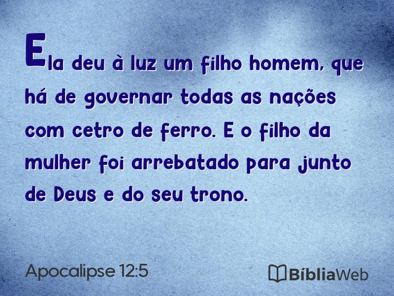 Apocalipse 12:5 em imagem para compartilhar