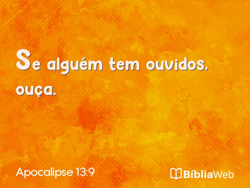 Apocalipse 13:9 em imagem para compartilhar