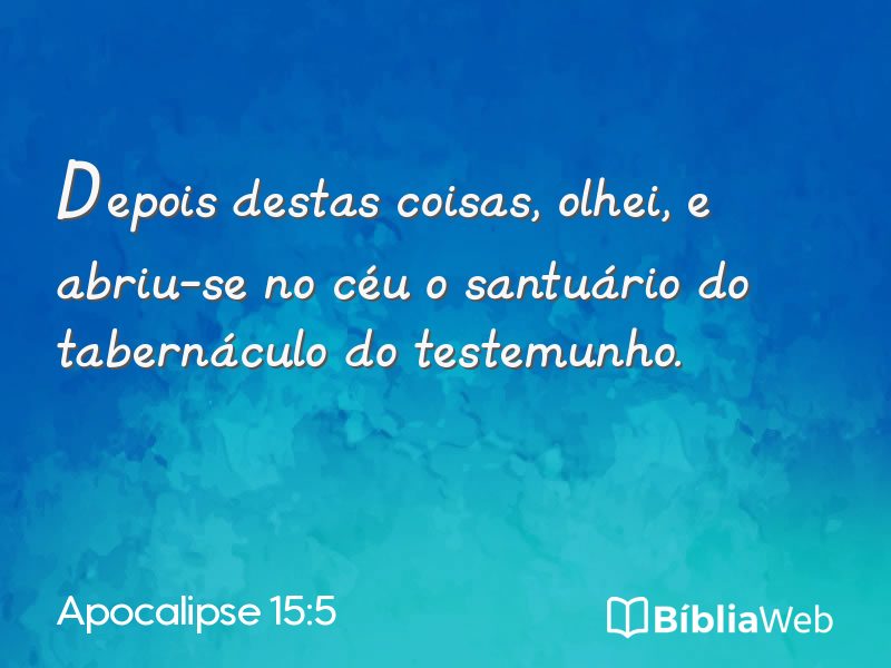 Apocalipse 15:5 em imagem para compartilhar