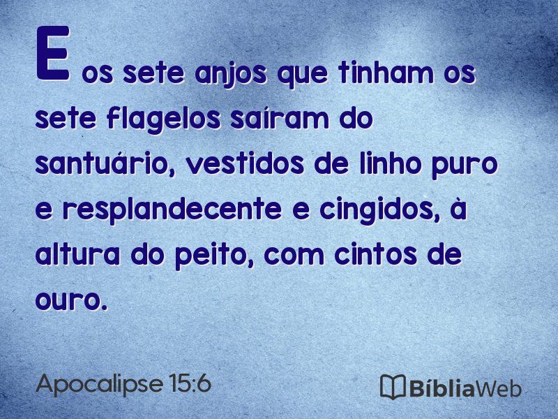 Apocalipse 15:6 em imagem para compartilhar