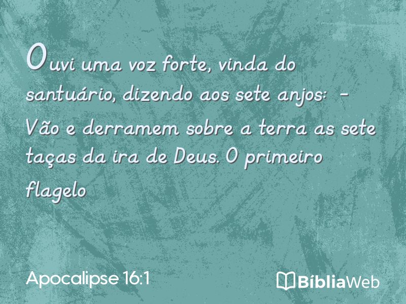 Apocalipse 16:1 em imagem para compartilhar