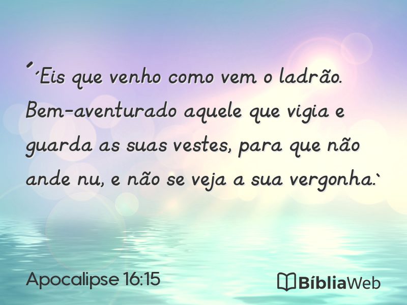 Apocalipse 16:15 em imagem para compartilhar