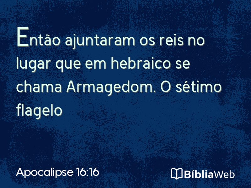 Apocalipse 16:16 em imagem para compartilhar