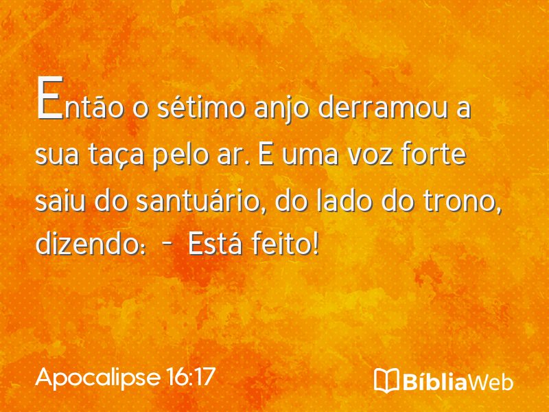 Apocalipse 16:17 em imagem para compartilhar