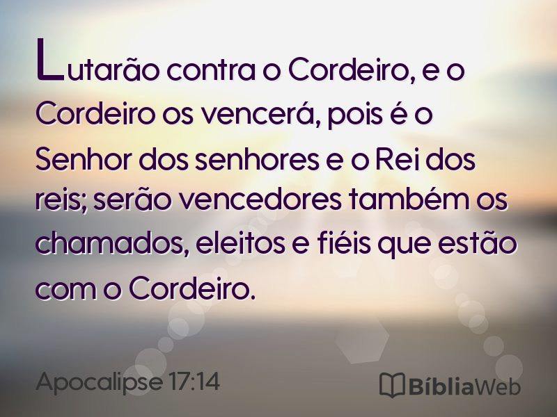 Apocalipse 17:14 em imagem para compartilhar